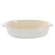 preview thumbnail 1 of 3, 2.5 Quart Oval Stoneware Casserole in White White