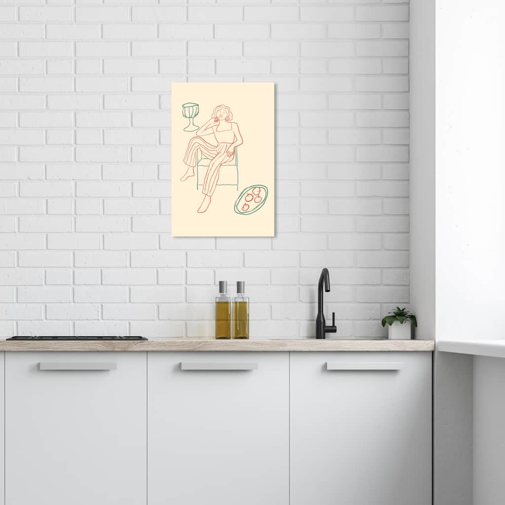 Wynwood Studio Canvas Fashion and Glam Produce III Red and Light Red Modern & Contemporary Wall Art Canvas Print