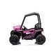 preview thumbnail 6 of 8, 24V Electric Kids Ride-On Car with Remote Control, 4-Wheel UTV Vehicle, 2 Speeds, Bluetooth Music, LED Lights - Pink