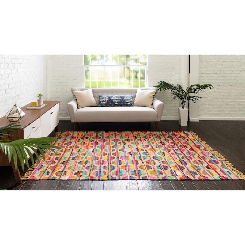 Contemporary Octiane Collection Area Rug
