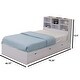 preview thumbnail 6 of 4, Wooden Twin Size Chest Bed with Three Drawers, White