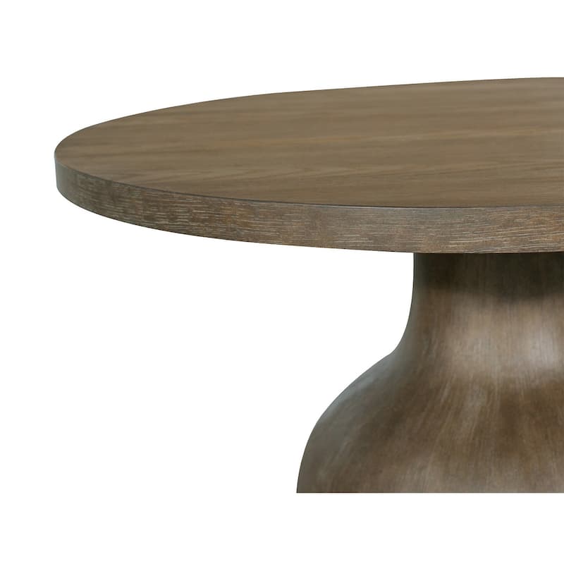 Magnussen Home Bosley Lt. Brown Porpoise Round Cocktail Table - 38''W x 38''D x 18''H