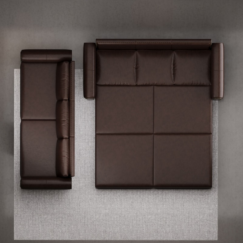 93.7" King Pull Out 3-in-1 Faux Leather Convertible Sleeper Sofa Bed with Nailhead Trim and Rolled Arm