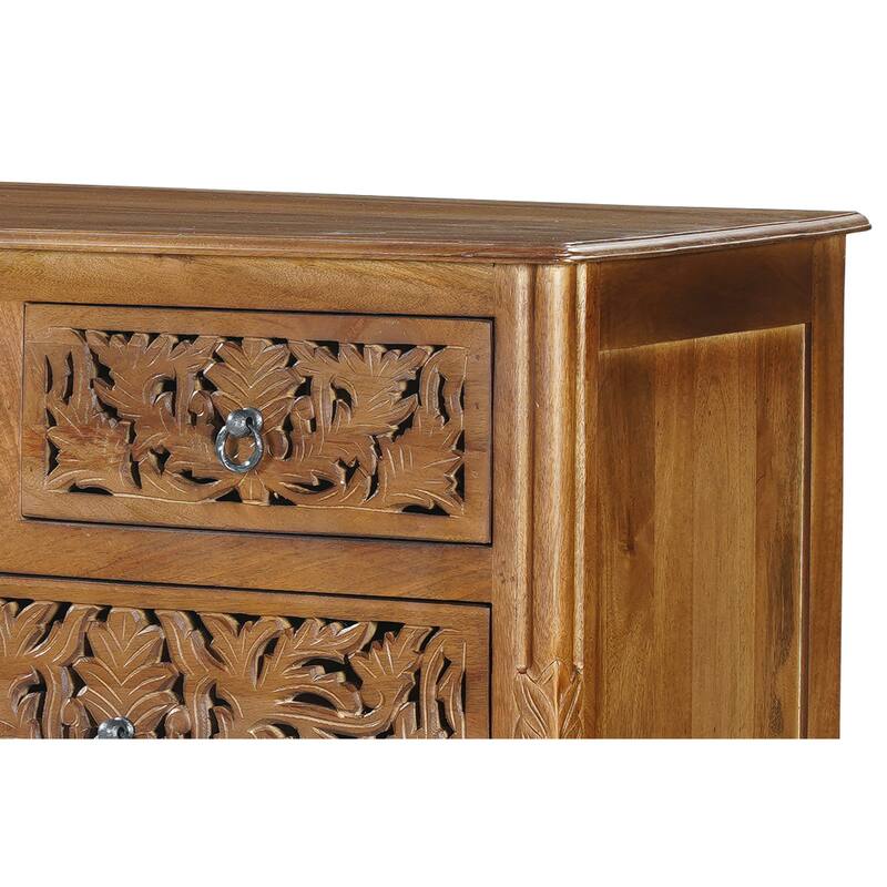 Florence Solid Mango Wood 7-Drawer Dresser Bedroom Storage Assembled