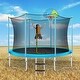 preview thumbnail 3 of 5, Trampoline with Safety Enclosure Net, Basketball Hoop and Ladder Recreational Trampoline