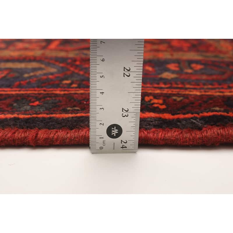 ECARPETGALLERY Hand-knotted Andelz Red Wool Rug - 4'9 x 7'0