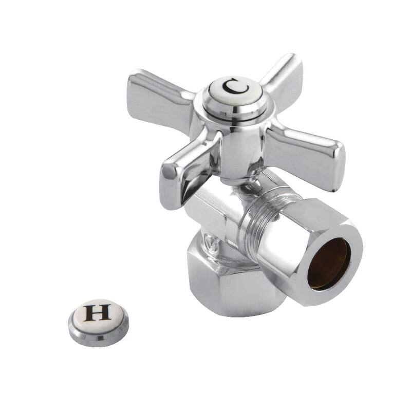 Kingston Brass Millennium 1/2" FIP Connection Compression Valve - Polished Chrome