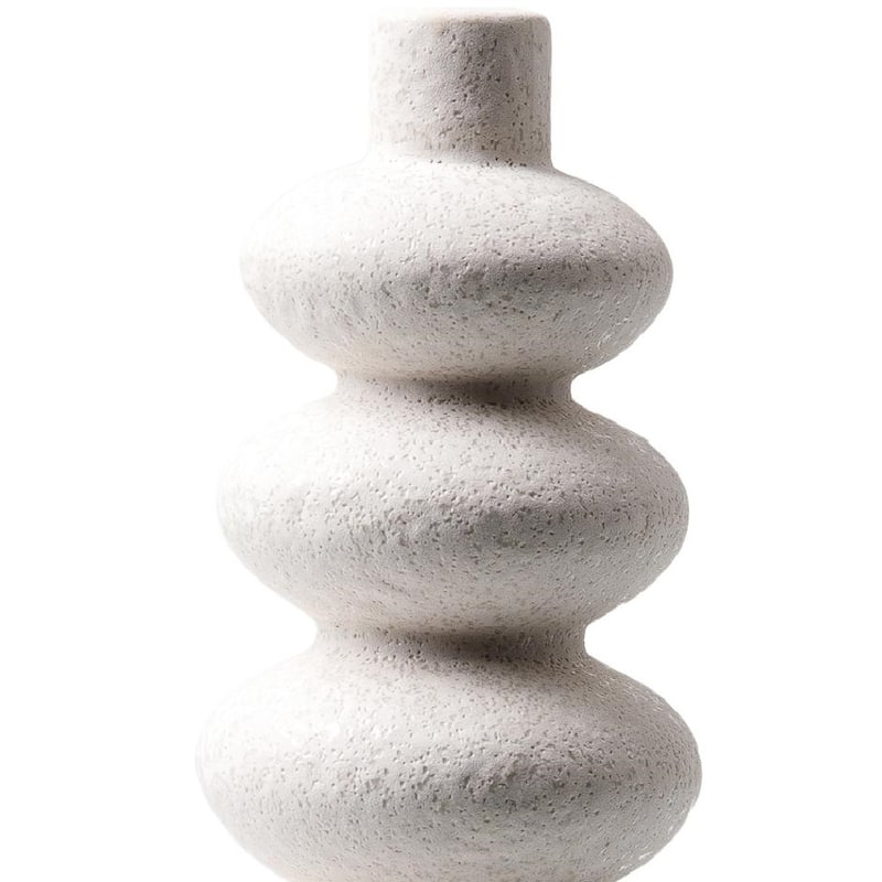 Ambrosis Modern Stacked Ceramic Tall Vase