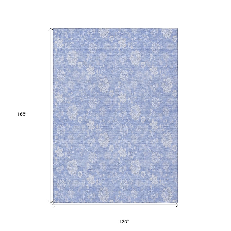 HomeRoots Floral Transitional Rectangle Outdoor Rug