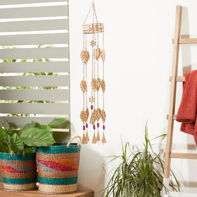 Brown Iron Traditional Windchime 35 x 5 x 5