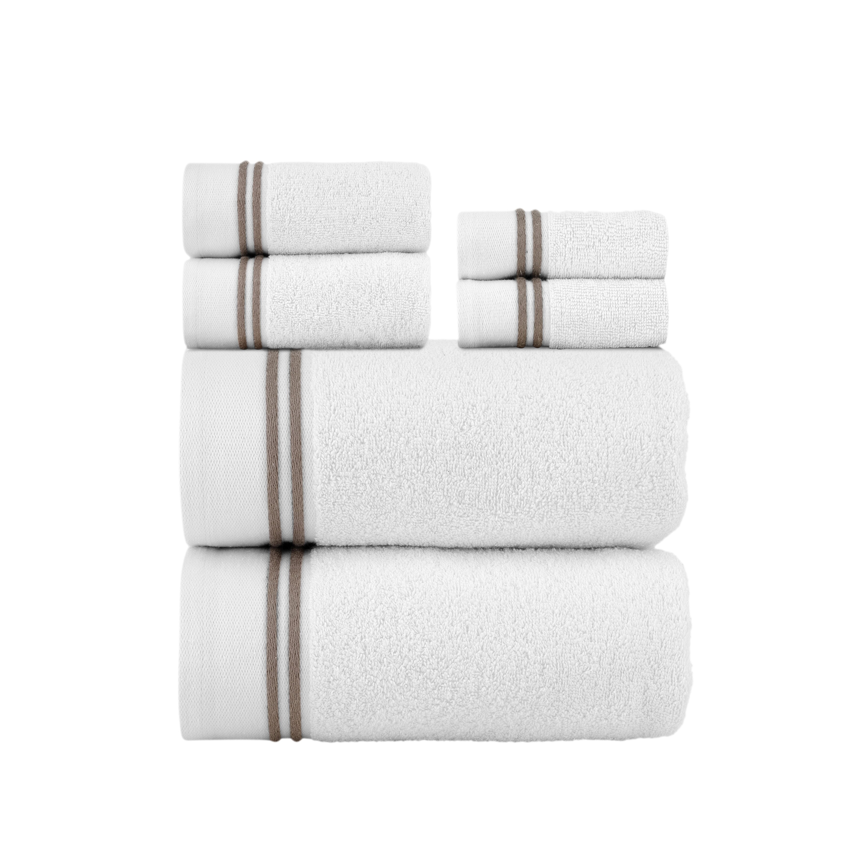 Chic Home 6-Piece Standard 100 Oeko-Tex Certified Towel Set - N/A