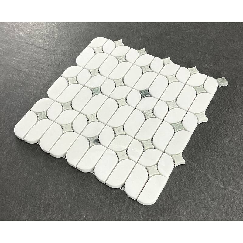 2.25" x 12.5" Marble Novelty Mosaic Wall & Floor Tile - Case (10 Sheets)