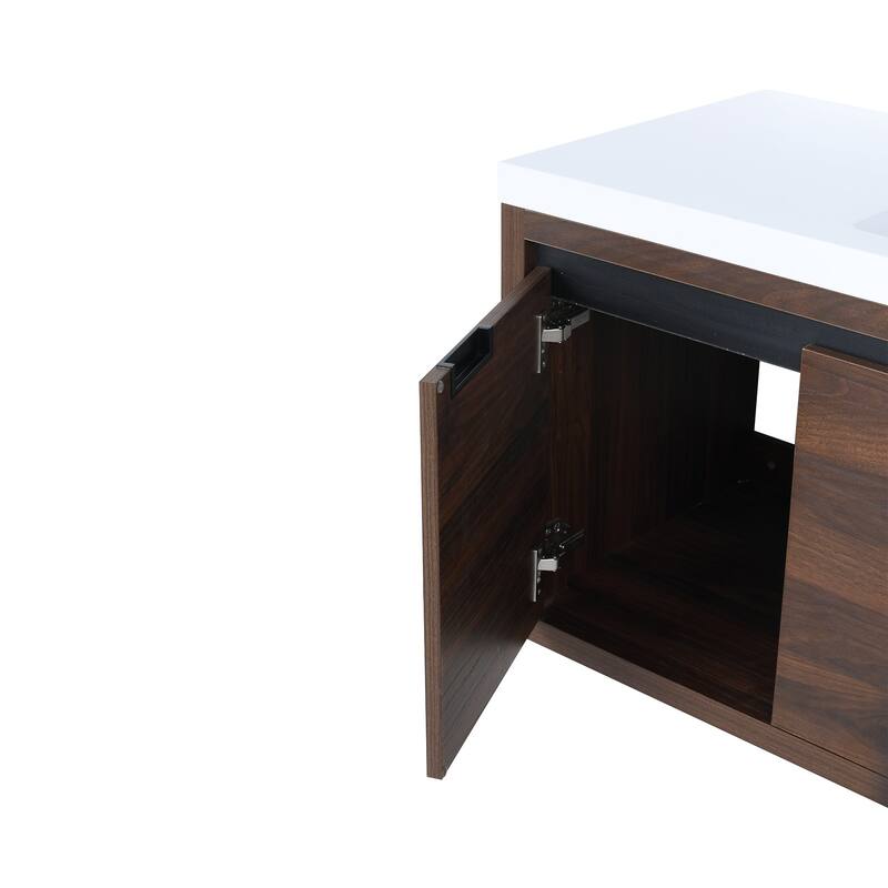 48 inch Bathroom Vanity with White Resin Top and Basin