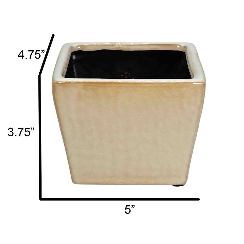 Square Ceramic Flower Planter Pot