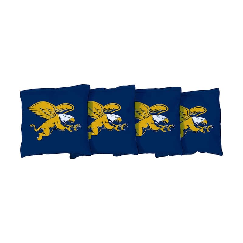 Canisius College Golden Griffins Navy Blue Cornhole Bags - Corn Filled