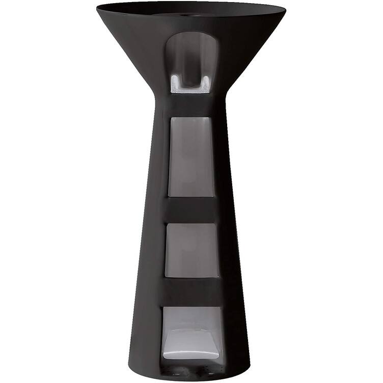 Fine Fixtures Pyramid Pedestal, Elegant One Piece Pedestal Sink, Center Faucet Hole, Vitreous China, White