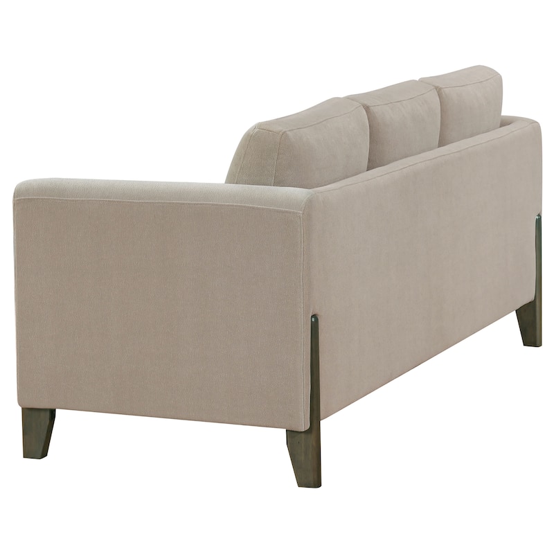 Islington Fabric Upholstered Panel Arm Sofa Taupe - 81.5" x 32.75" x 35"