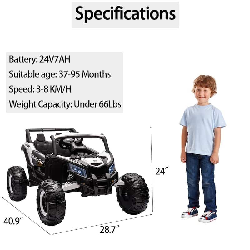 24V Ride On UTV Car, Battery Powered Electric Vehicles