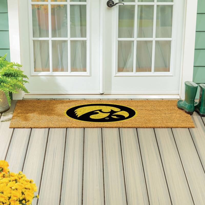 University of Iowa Full Color Indoor/Outdoor Coir Mat