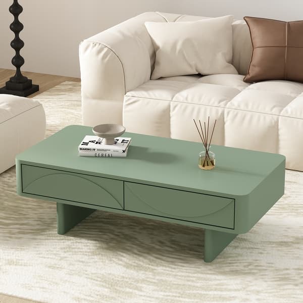 slide 2 of 24, Manhattan Comfort Ella 47" Coffee Table Sage Green