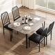 preview thumbnail 9 of 29, Dining Table Set for 2, Kitchen Table Chairs Set of 2 with PU Upholstered Cushion