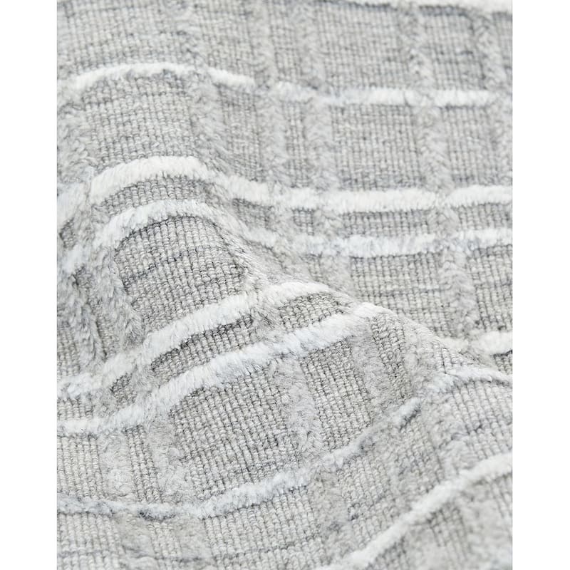 Overton Handmade Modern Contemporary Geometric Area Rug