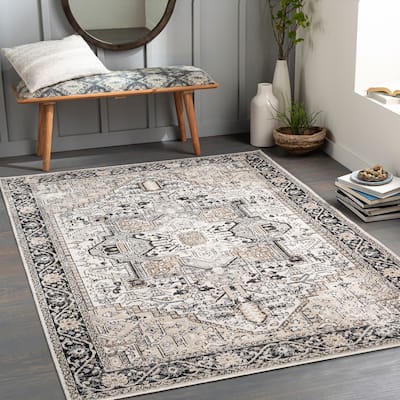 Livabliss Lavadora Traditional Washable Area Rug