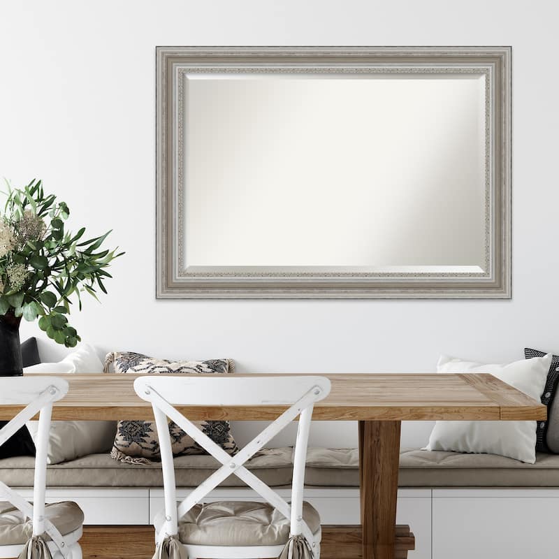 Beveled Wall Mirror - Parlor Black Frame