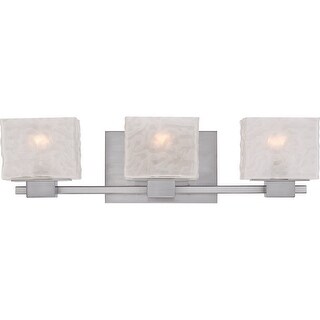 Melody 3-Light Bathroom Vanity Light in Brushed Nickel