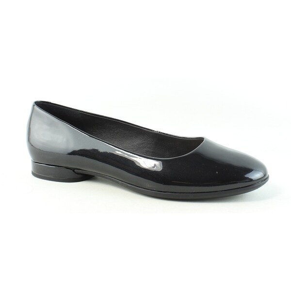 ecco black patent shoes