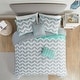 preview thumbnail 2 of 39, Elle Chevron 5-piece Comforter Set by Intelligent Design