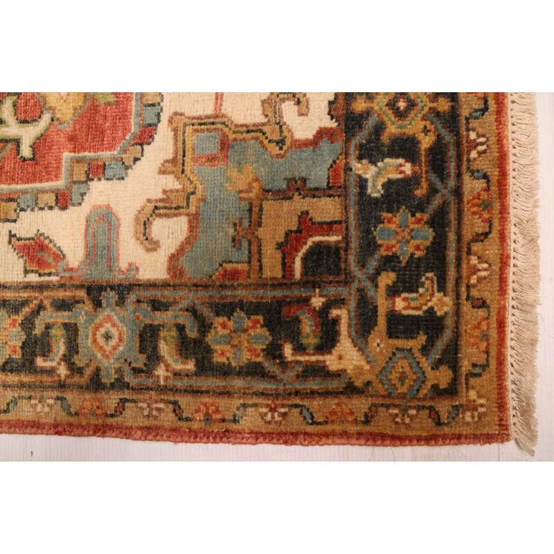 ECARPETGALLERY Hand-knotted Jules Sultane Red Wool Rug - 4'1 x 6'0