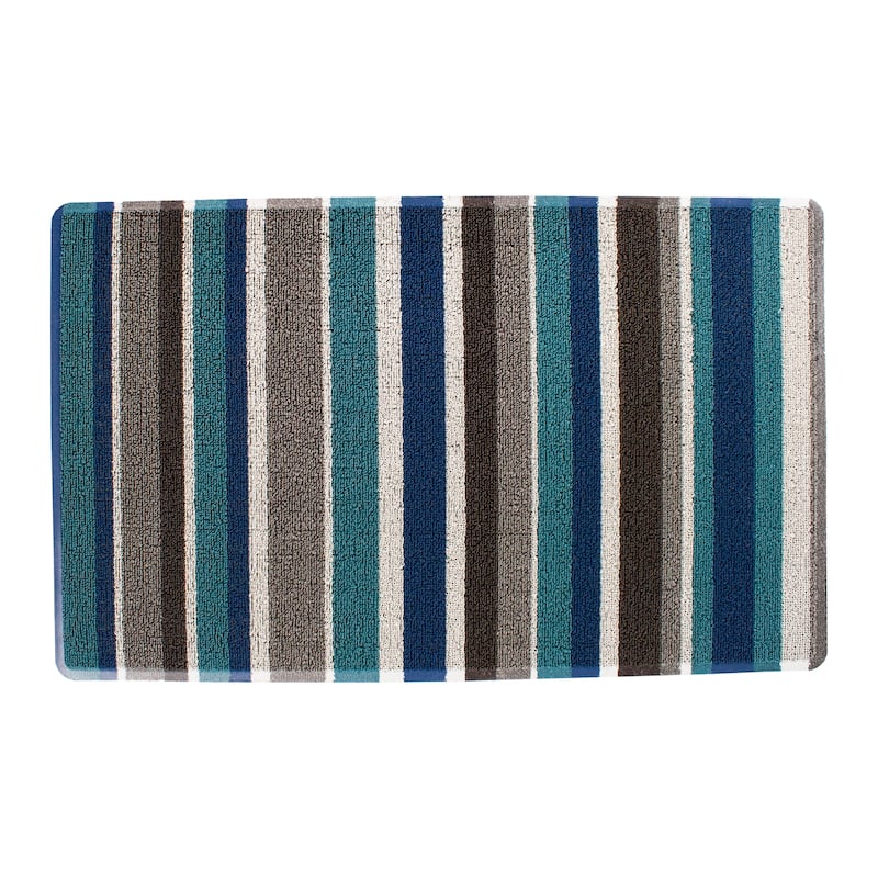 RITZ Indoor/Outdoor Striped Tufted Mat - N/A