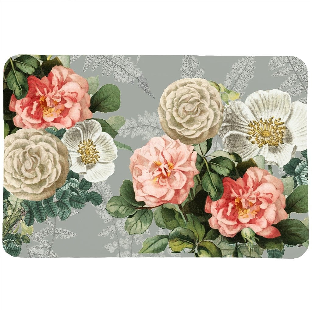 Ava Floral Memory Foam Rug