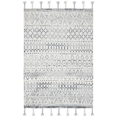 SAFAVIEH Handmade Casablanca Shag Hanita Tribal Wool Rug