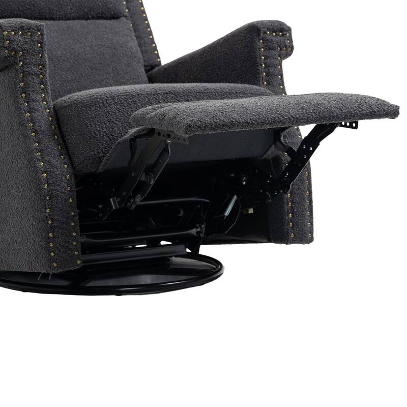 Swivel Manual Recliner Chair 360 Degree Leisure Arm Chair, Nursery Rocking Chairs