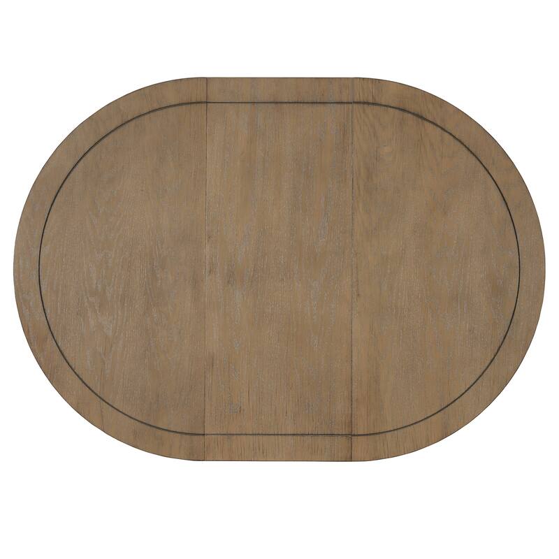 Extendable Dining Table for 4-6, 42" to 58" Rustic Farmhouse Table with X-Legs