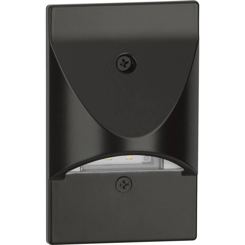 LED Indoor Outdoor Antique Bronze Integrated LED Wall or Step Light - 3.025 in x 2.375 in x 4.875 in