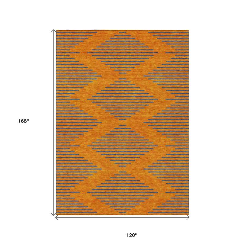 HomeRoots Geometric Transitional Rectangle Outdoor Rug