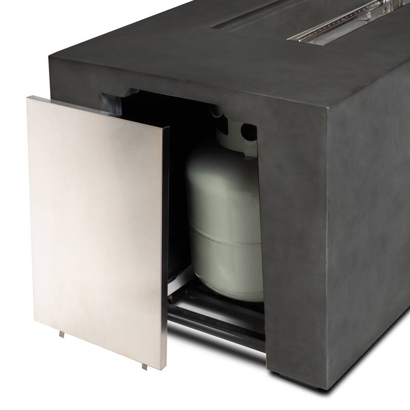 70inch Concrete Large Fire Pit Table