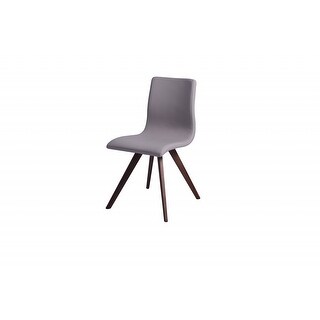Set Of 2 Taupe Faux Leather Dining Chairs - Bed Bath & Beyond - 37398792