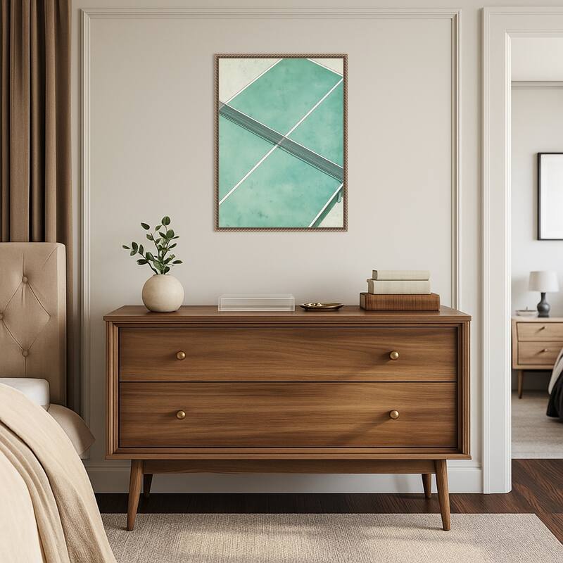 Ping Pong Table by Andreas Magnusson (18 x 24 in.), Framed Canvas Wall Art Print