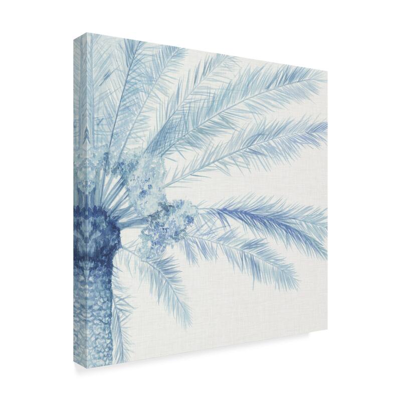Megan Meagher 'Chambray Palms Ii' Canvas Art