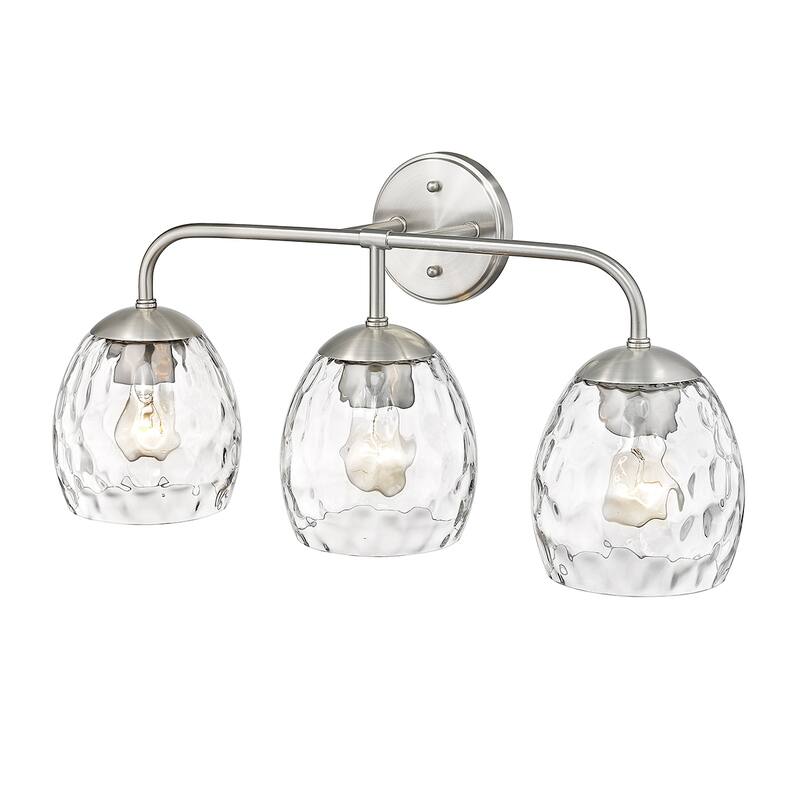 Millennium Lighting Gallos Vanity Light with Clear Thumbprint Glass Shades