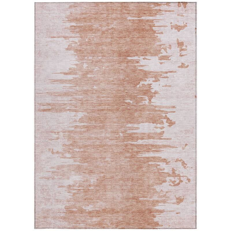 HomeRoots Abstract Transitional Rectangle Outdoor Rug