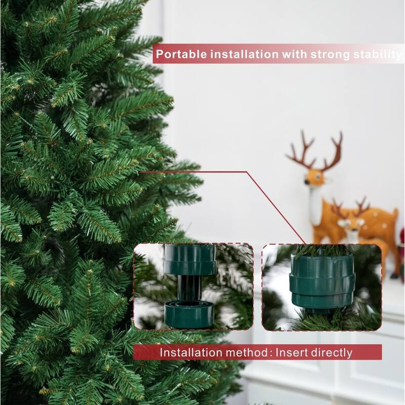 5/6/7 ft. Fir Pre-lit or Unlit Artificial Christmas Tree