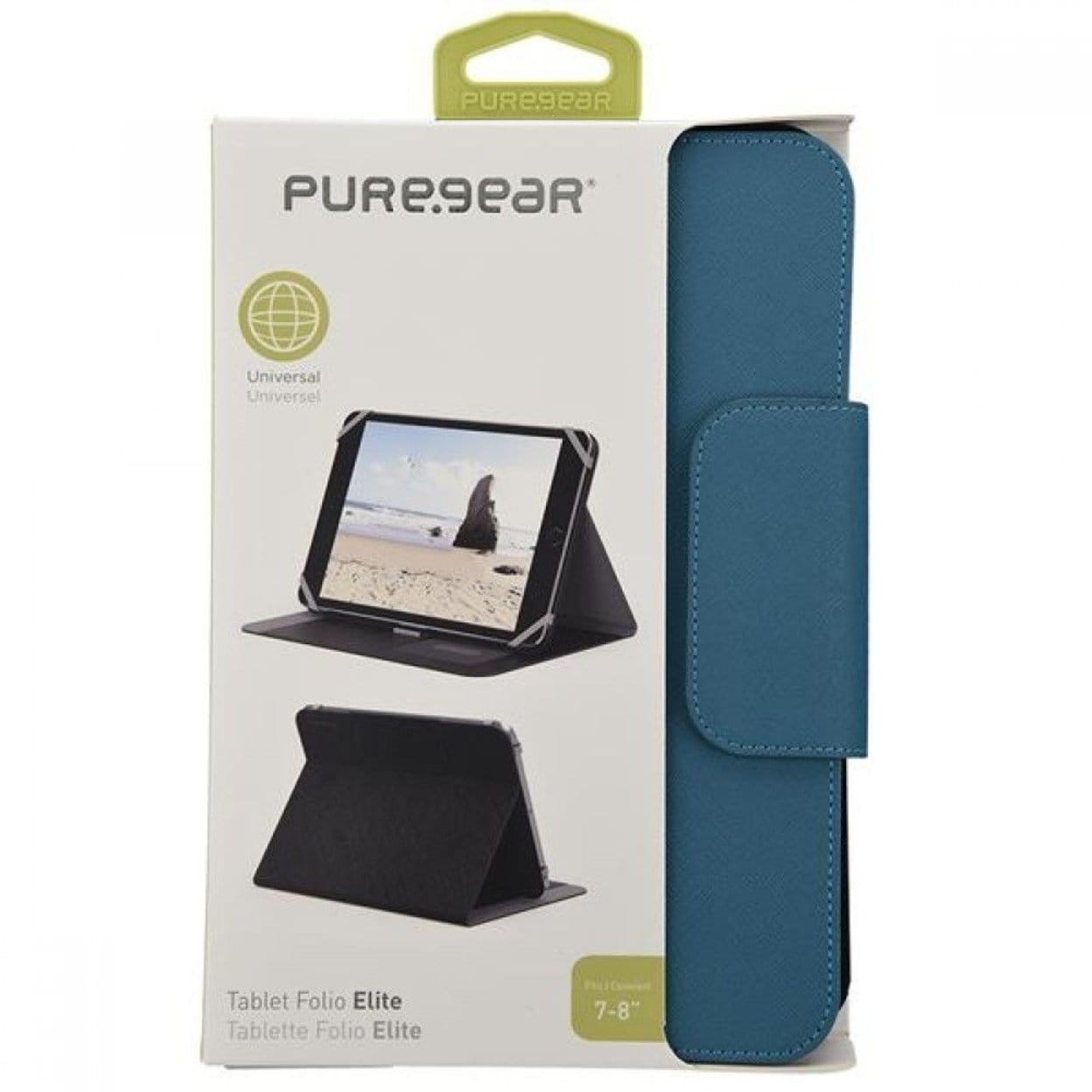 Shop Puregear Tablet Folio Elite Series For 7 8 Inch Tablets Teal 61815pg Overstock 27498414