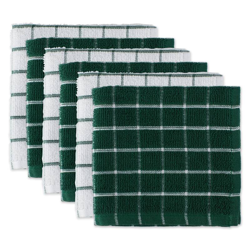 DII Artichoke Combo Windowpane Dishcloth (Set of 6)