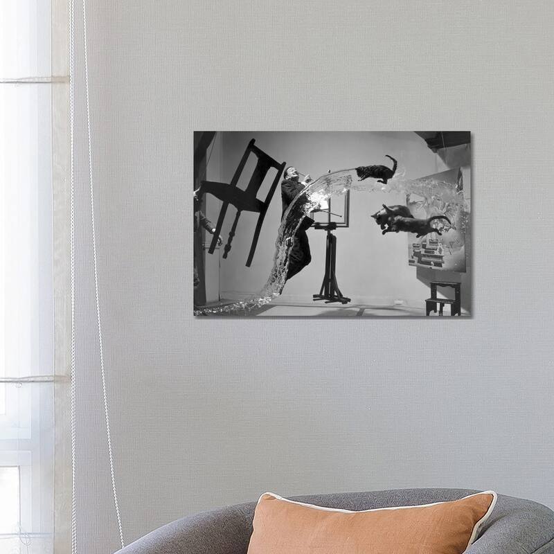 iCanvas "Salvador Dali (1904-1989)" by Philippe Halsman Canvas Print - 18x26x1.5