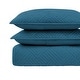 preview thumbnail 17 of 15, Garment Wash Grid Stitched Ultra Soft Microfiber 3-Piece Quilt Set